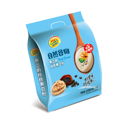 532克黄金麦氏自然谷物黑芝麻核桃黑豆粉