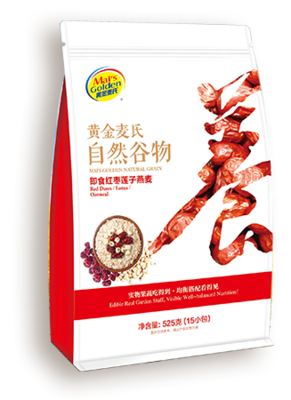 525克黄金麦氏自然谷物即食红枣莲子燕麦片