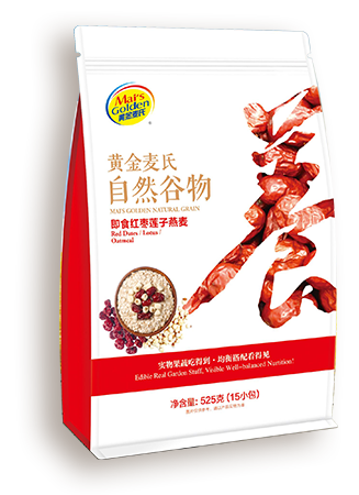 525克黄金麦氏自然谷物即食红枣莲子燕麦片